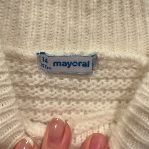Mayoral sweater size 14 youth white - Picture 3 of 5